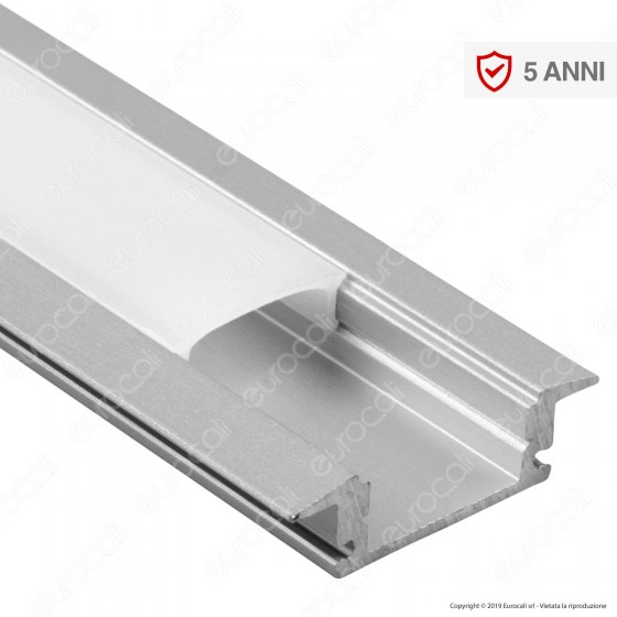 V-Tac VT-8106 Profilo in Alluminio per Strisce LED - Lunghezza 2 V-Tac VT-8106 Profilo in Alluminio per Strisce LED - Lunghezza 2
