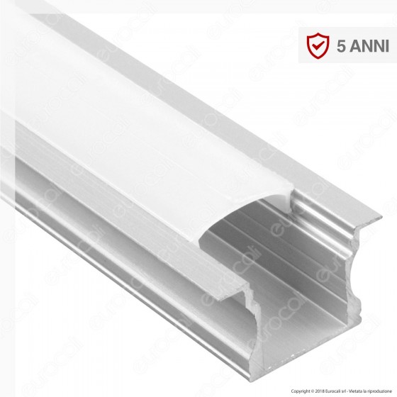 V-Tac VT-8107 Profilo in Alluminio per Strisce LED - Lunghezza 2 V-Tac VT-8107 Profilo in Alluminio per Strisce LED - Lunghezza 2