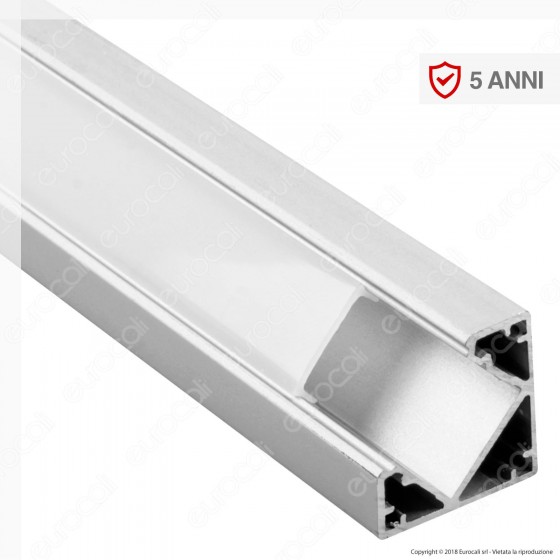 V-Tac VT-8114 Profilo Angolare in Alluminio per Strisce LED - V-Tac VT-8114 Profilo Angolare in Alluminio per Strisce LED -