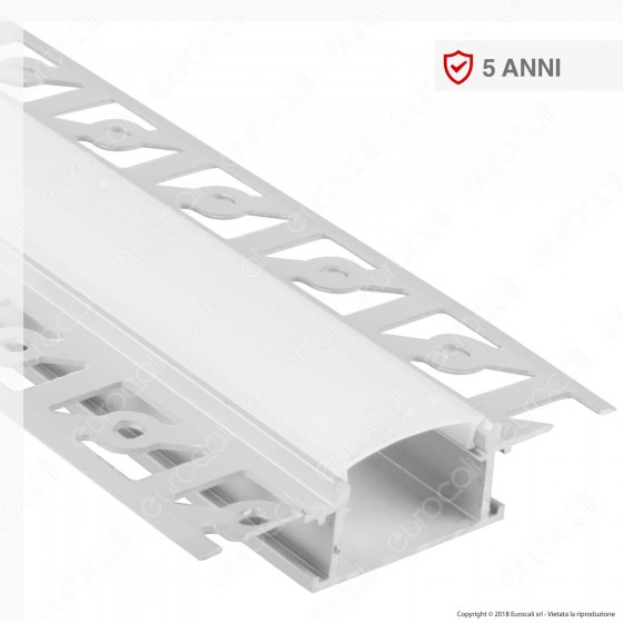 V-Tac VT-8101 Profilo in Alluminio a Scomparsa per Strisce LED - V-Tac VT-8101 Profilo in Alluminio a Scomparsa per Strisce LED -