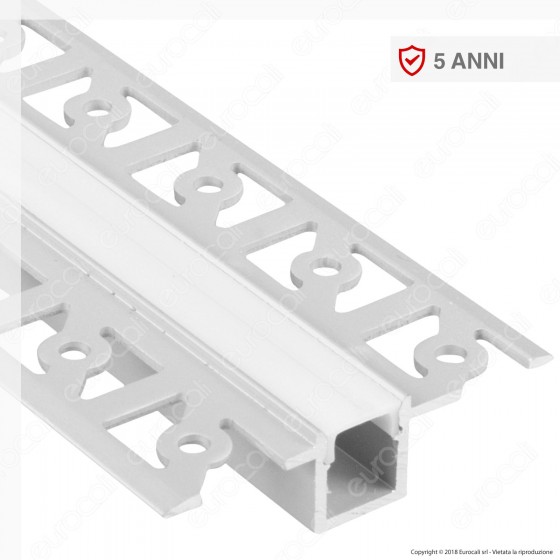 V-Tac VT-8102 Profilo in Alluminio a Scomparsa per Strisce LED - V-Tac VT-8102 Profilo in Alluminio a Scomparsa per Strisce LED -