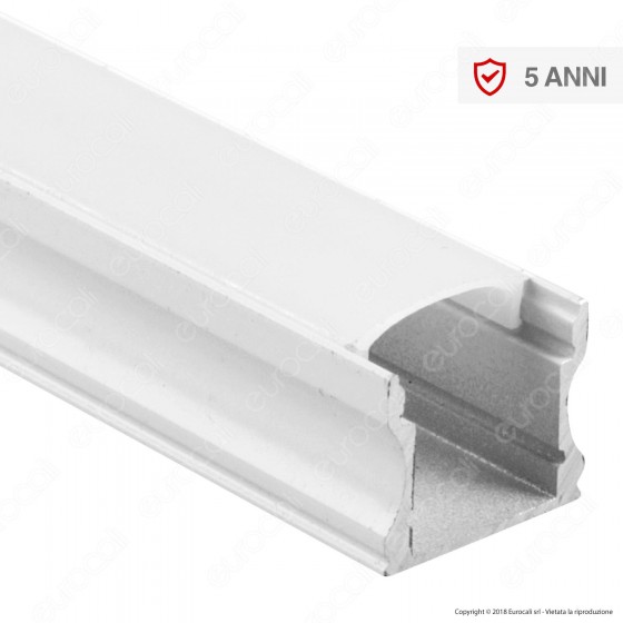 V-Tac VT-8110W Profilo in Alluminio per Strisce LED Colore Bianco - Lunghezza 2 metri - SKU 3366 V-Tac VT-8110W Profilo in Alluminio per Strisce LED Colore Bianco - Lunghezza 2 metri - SKU 3366