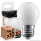 10 Lampadine LED Intereurope Light E27 4W MiniGlobo G45 Bianca Filamento - Pack Risparmio [TERMINATO]