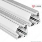 V-Tac 2 Profili Angolari in Alluminio per Strisce LED Copertura Opaca - Lunghezza 2 metri - SKU 99562 [TERMINATO]