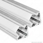 Immagine 2 - V-Tac 2 Profili Angolari in Alluminio per Strisce LED Copertura Opaca