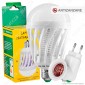 Kit Lampadina LED E27 7W Zanzara Killer 2in1 + Portalampada Attacco E27