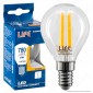 Life Lampadina LED E14 6W MiniGlobo P45 Filamento - mod. 39.920258C1 / 39.920258N