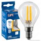 Life Lampadina LED E14 6W MiniGlobo P45 Filamento - mod. 39.920258C1 / 39.920258N [TERMINATO]