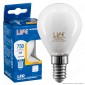 Life Lampadina LED E14 6W MiniGlobo P45 White Filamento - mod. 39.920258CM / 39.920258NM [TERMINATO]