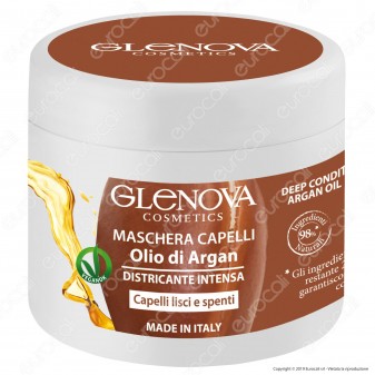 Glenova Cosmetics Maschera per Capelli Nutriente con Olio di Argan -
