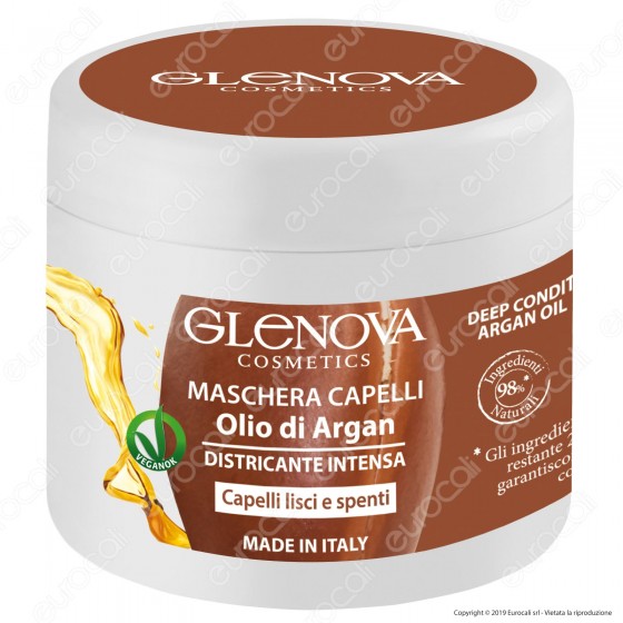 Glenova Cosmetics Maschera per Capelli Nutriente con Olio di Argan - Glenova Cosmetics Maschera per Capelli Nutriente con Olio di Argan -