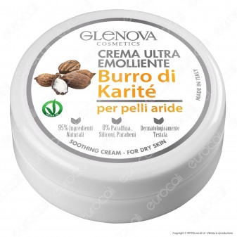 Glenova Cosmetics Crema Ultra Emolliente con Burro di Karité -