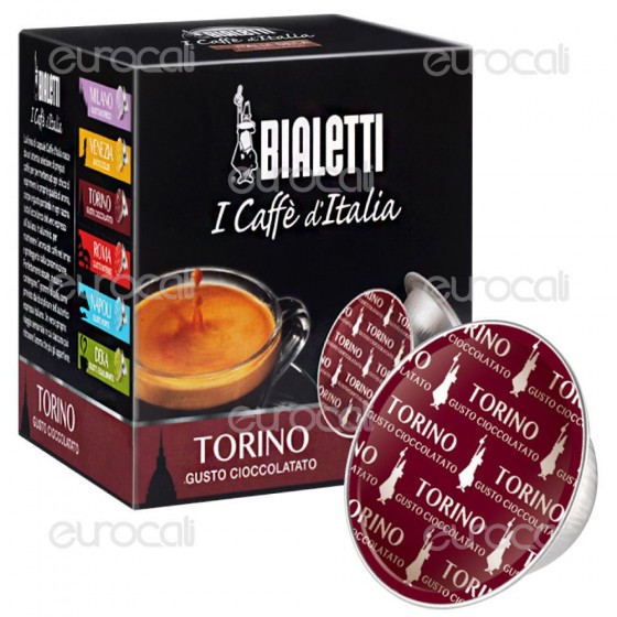 16 Capsule Caffè Bialetti Torino Gusto Cioccolatato Cialde Originali 16 Capsule Caffè Bialetti Torino Gusto Cioccolatato Cialde Originali