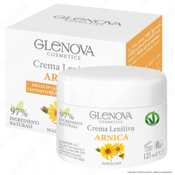 Glenova Cosmetics Crema Lenitiva all'Arnica - Barattolo da 125ml Glenova Cosmetics Crema Lenitiva all'Arnica - Barattolo da 125ml