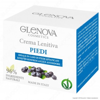 Glenova Cosmetics Crema Lenitiva per Piedi - Barattolo da 125ml