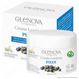 Glenova Cosmetics Crema Lenitiva per Piedi - Barattolo da 125ml