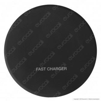 V-Tac VT-1210 Caricatore Wireless Compatibile con Ricarica QI Output 10W Colore Nero - SKU 7708