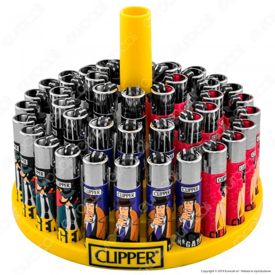Clipper Large Fantasia Lupin 7 - Box da 48 Accendini Clipper Large Fantasia Lupin 7 - Box da 48 Accendini