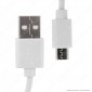 Immagine 2 - V-Tac VT-5301 Pearl Series USB Data Cable Micro USB Cavo Colore Bianco 1m - SKU 8480