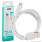 V-Tac VT-5301 Pearl Series USB Data Cable Micro USB Cavo Colore Bianco 1m - SKU 8480