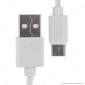 Immagine 2 - V-Tac VT-5302 Pearl Series USB Data Cable Type-C Cavo Colore Bianco 1m - SKU 8482
