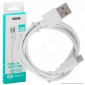 V-Tac VT-5302 Pearl Series USB Data Cable Type-C Cavo Colore Bianco 1m - SKU 8482 
