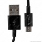 Immagine 2 - V-Tac VT-5321 Silver Series USB Data Cable Micro USB Cavo Colore Nero 1m - SKU 8485