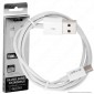 V-Tac VT-5322 Silver Series USB Data Cable Type-C Cavo Colore Bianco 1m - SKU 8486