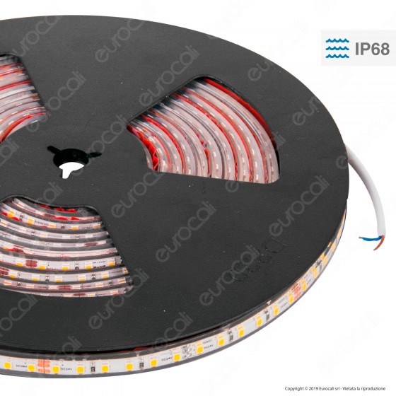 LEDCO Striscia LED 2835 Monocolore 120 LED/metro 24V Subacquea IP68 LEDCO Striscia LED 2835 Monocolore 120 LED/metro 24V Subacquea IP68