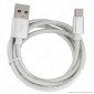 Immagine 3 - V-Tac VT-5334 Platinum Series USB Data Cable Type-C Cavo in Corda Colore Argento 1m - SKU 8492