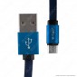 Immagine 2 - V-Tac VT-5341 Ruby Series USB Data Cable Micro USB Cavo in Corda Colore Nero 1m - SKU 8494