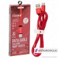 V-Tac VT-5342 Ruby Series USB Data Cable Type-C Cavo in Corda Colore Rosso 1m - SKU 8631