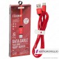 Immagine 1 - V-Tac VT-5341 Ruby Series USB Data Cable Type-C Cavo in Corda Colore Rosso 1m - SKU 8631