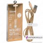 Immagine 1 - V-Tac VT-5342 Ruby Series USB Data Cable Type-C Cavo in Corda Colore Oro 1m - SKU 8499