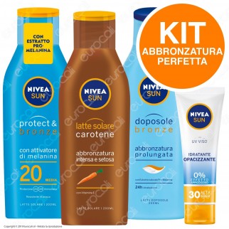 [EBAY] NIVEA KIT Abbronzatura Perfetta Latte Solare Dopo Sole Protezione Viso Idratante