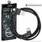 V-Tac VT-5362 Diamond Series USB Data Cable Type-C Cavo in Corda Colore Nero con Connettori a L 1m - SKU 8638