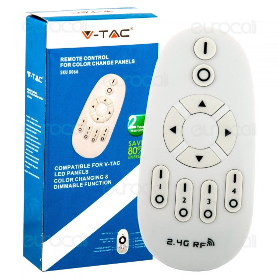 V-Tac Telecomando Radio per Pannelli Color Change Dimmerabili - SKU V-Tac Telecomando Radio per Pannelli Color Change Dimmerabili - SKU
