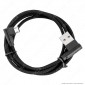 Immagine 4 - V-Tac VT-5361 Diamond Series USB Data Cable Micro USB Cavo in Corda Colore Nero con Connettori a L 1m - SKU 8635