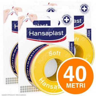 [EBAY] 8x 5metri - HANSAPLAST SOFT Rocchetto Cerotti Ipoallergenico Per Fissaggio Bende