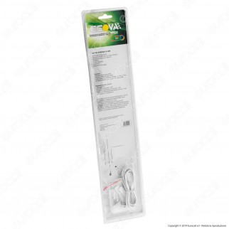 Ecova Striscia LED 2,4W per Sottopensile con Sensore e Alimentazione a Batterie - SKU 2548 / 2549