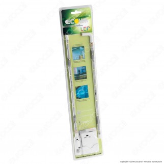 Ecova Striscia LED 2,4W per Sottopensile con Sensore e Alimentazione a Batterie - SKU 2548 / 2549
