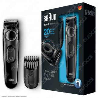 [EBAY] Braun Rasoio Elettrico Regola Barba e Capelli BT3020 senza Fili Colore Nero