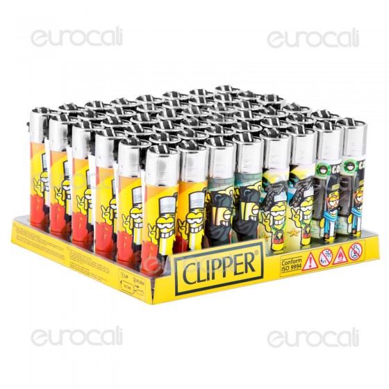 Clipper Large Fantasia Clipperman Street - Box da 48 Accendini Clipper Large Fantasia Clipperman Street - Box da 48 Accendini