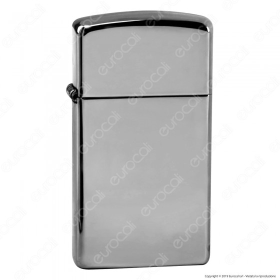 Accendino Zippo Mod. 1610 Cromo Lucido Slim - Ricaricabile Antivento Accendino Zippo Mod. 1610 Cromo Lucido Slim - Ricaricabile Antivento
