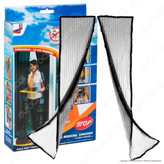 Intergross Buzz Away Zanzariera Magnetica con Chiusura Automatica Colore Nero Intergross Buzz Away Zanzariera Magnetica con Chiusura Automatica Colore Nero