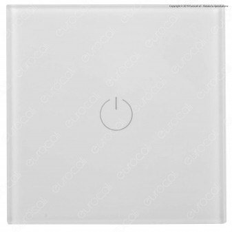 V-Tac Smart VT-5111 Interruttore Touch Colore Bianco con 1 Tasto - SKU 8354