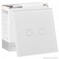 V-Tac VT-5112 Interruttore Touch Colore Bianco con 2 Tasti - SKU 8357 [TERMINATO]