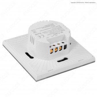V-Tac VT-5112 Interruttore Touch Colore Biancoo con 2 Tasti - SKU 8357