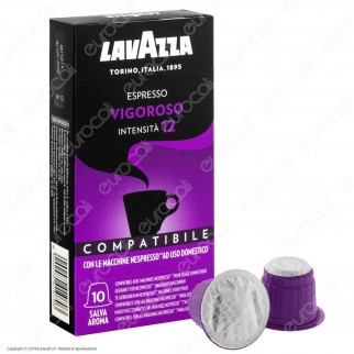 10 Capsule Caffè Lavazza Espresso Vigoroso - Cialde Compatibili Nespresso 10 Capsule Caffè Lavazza Espresso Vigoroso - Cialde Compatibili Nespresso