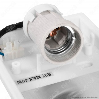 Lutec Bonn Portalampada da Muro IP44 per Lampadine E27 - mod. 6330402001